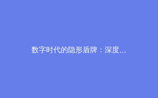 数字时代的隐形盾牌：深度解析VPN技术与网络安全资讯 - 2