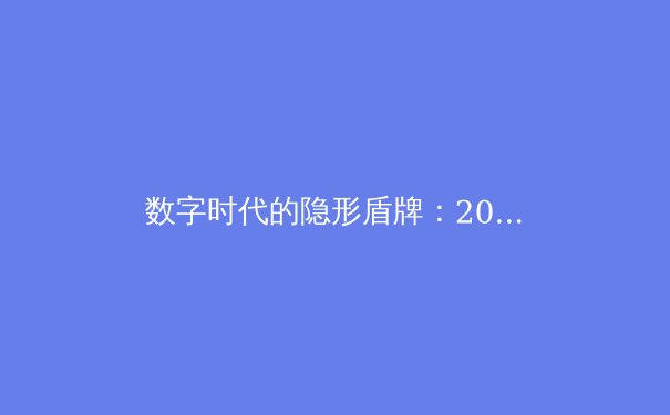 数字时代的隐形盾牌：2024年VPN技术演进与网络安全资讯深度解读 - 2